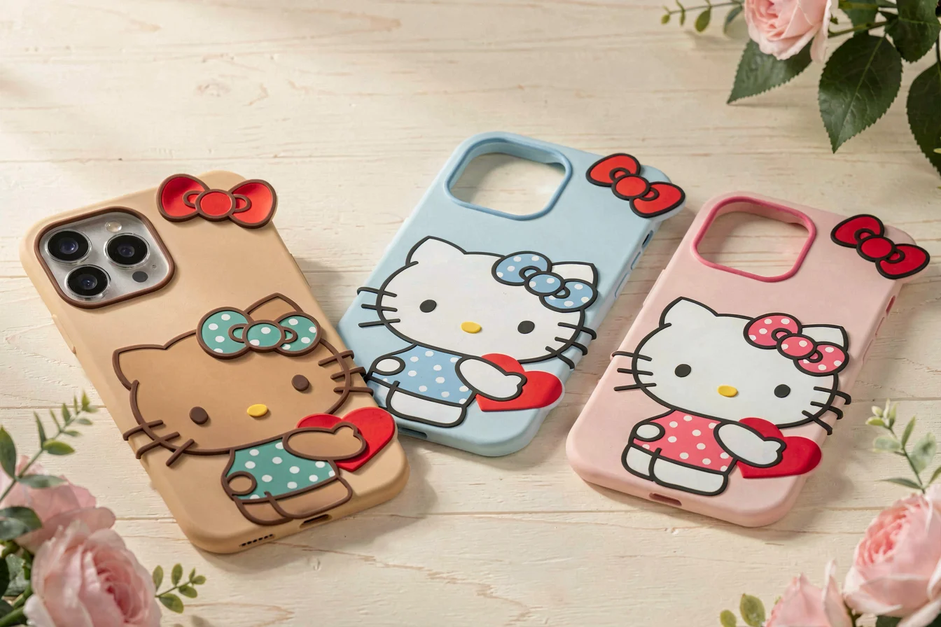 Trending 3D silicone Hello Kitty phone case