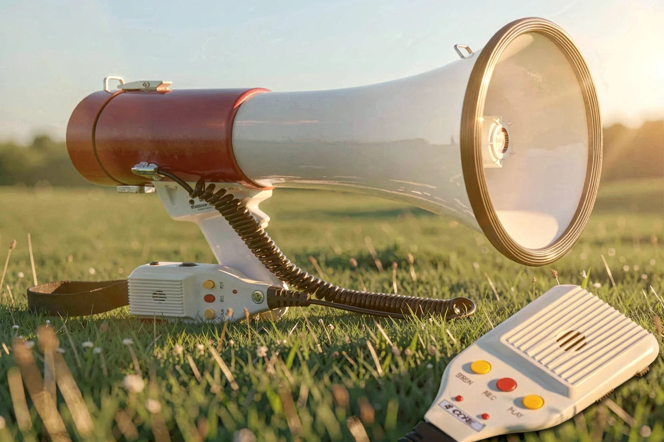 Rechargeable multifunction megaphone