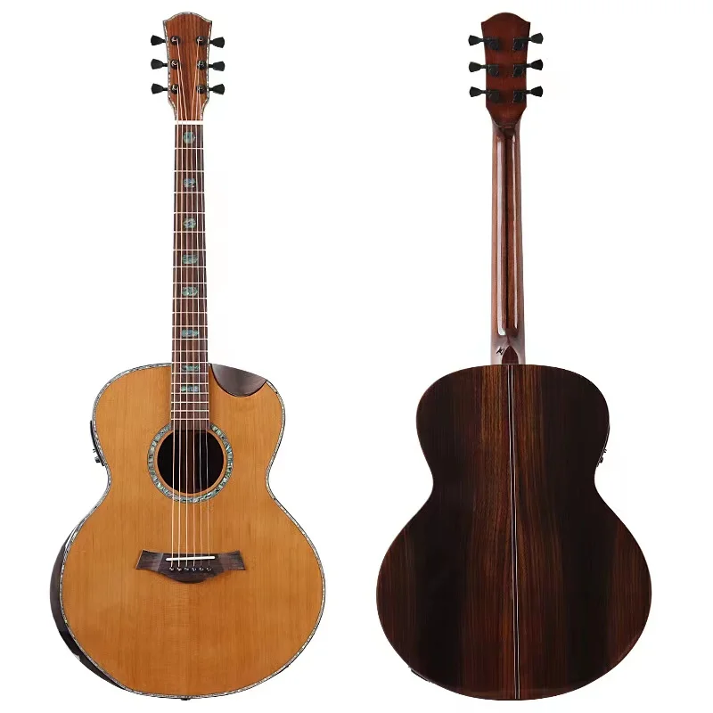

Free Shipping electric acoustic guitar with pickup EQ 40 inch guitarras for china oem Stringed Instruments Musical