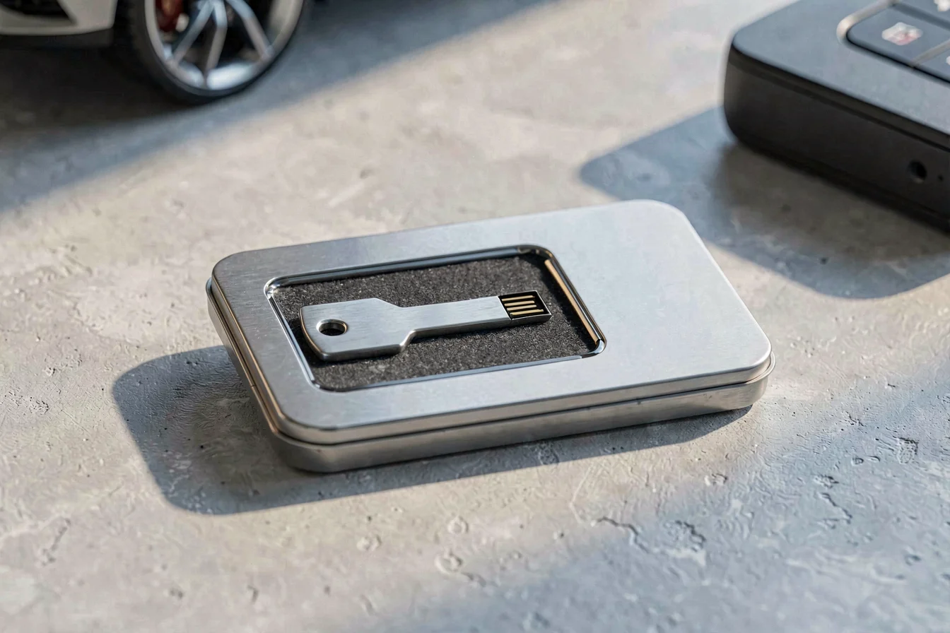 Customized car key shape USB flash drive