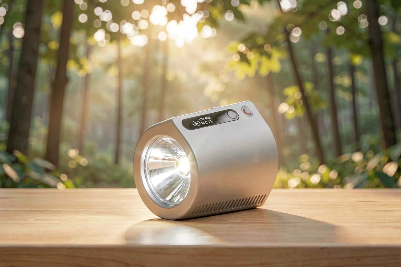 Compact LED flashlight voice recorder