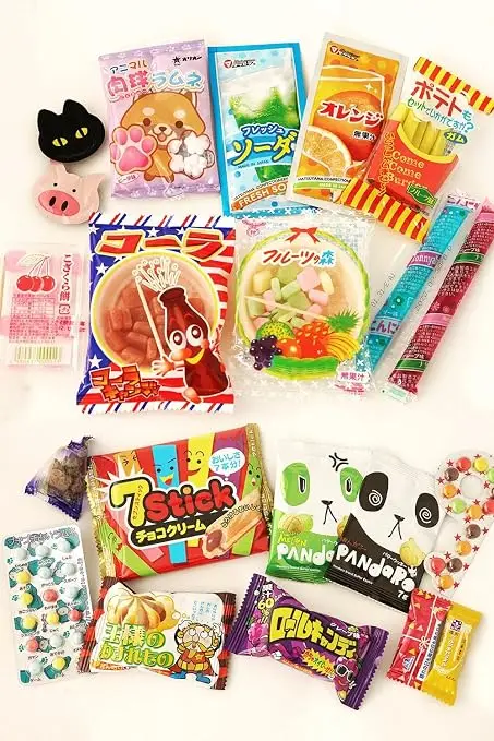 Japanese DIY candy kits and gummy roll packs