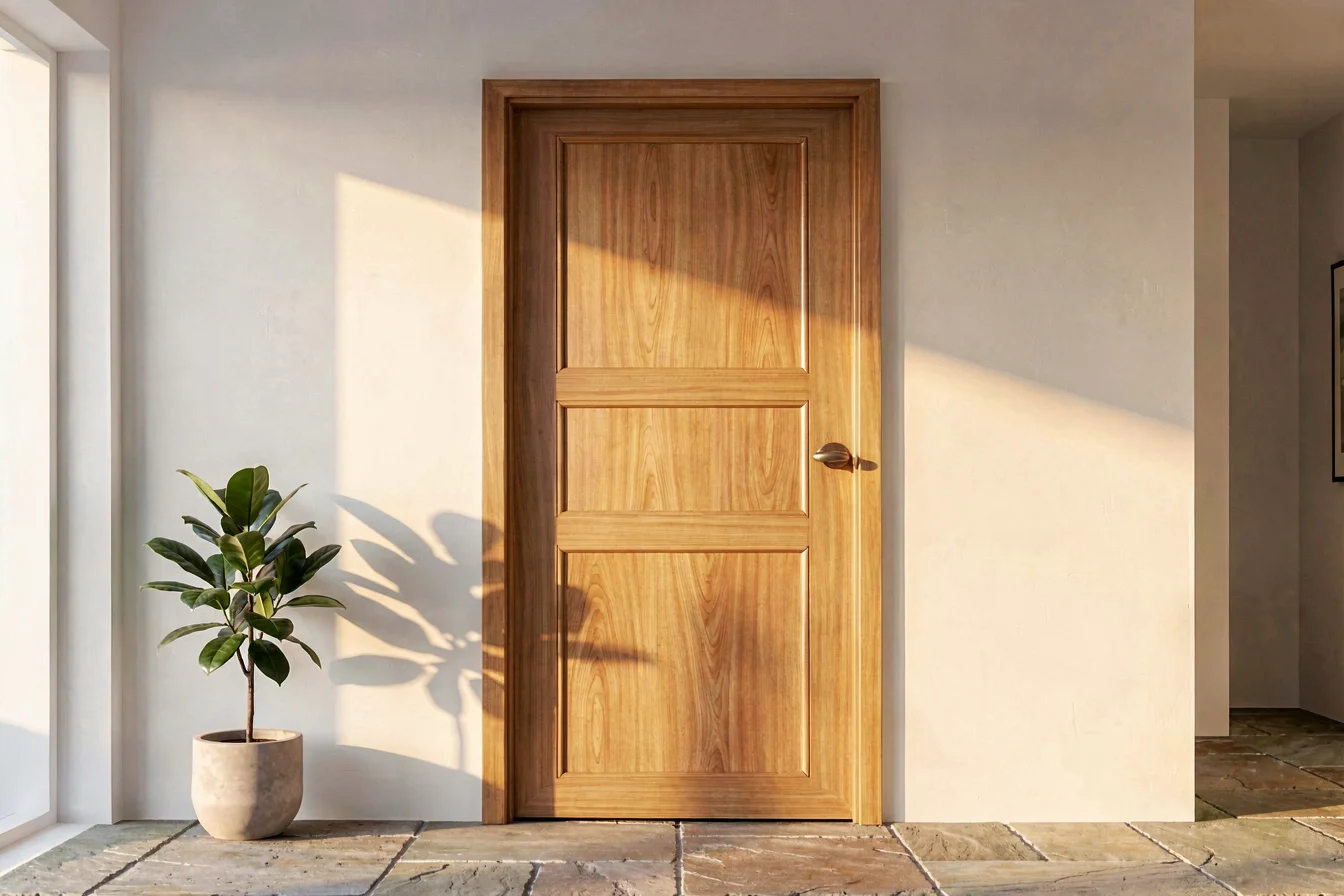 Waterproof PVC bathroom door