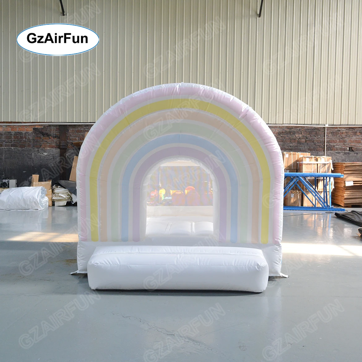 

Commercial Toddler Rainbow Inflatable Bounce House Kids Castle For Sale