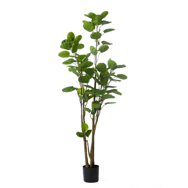 

Yiwu wholesale plastic artificial round leaf phlox Polyscias balfouriana Artificial tree
