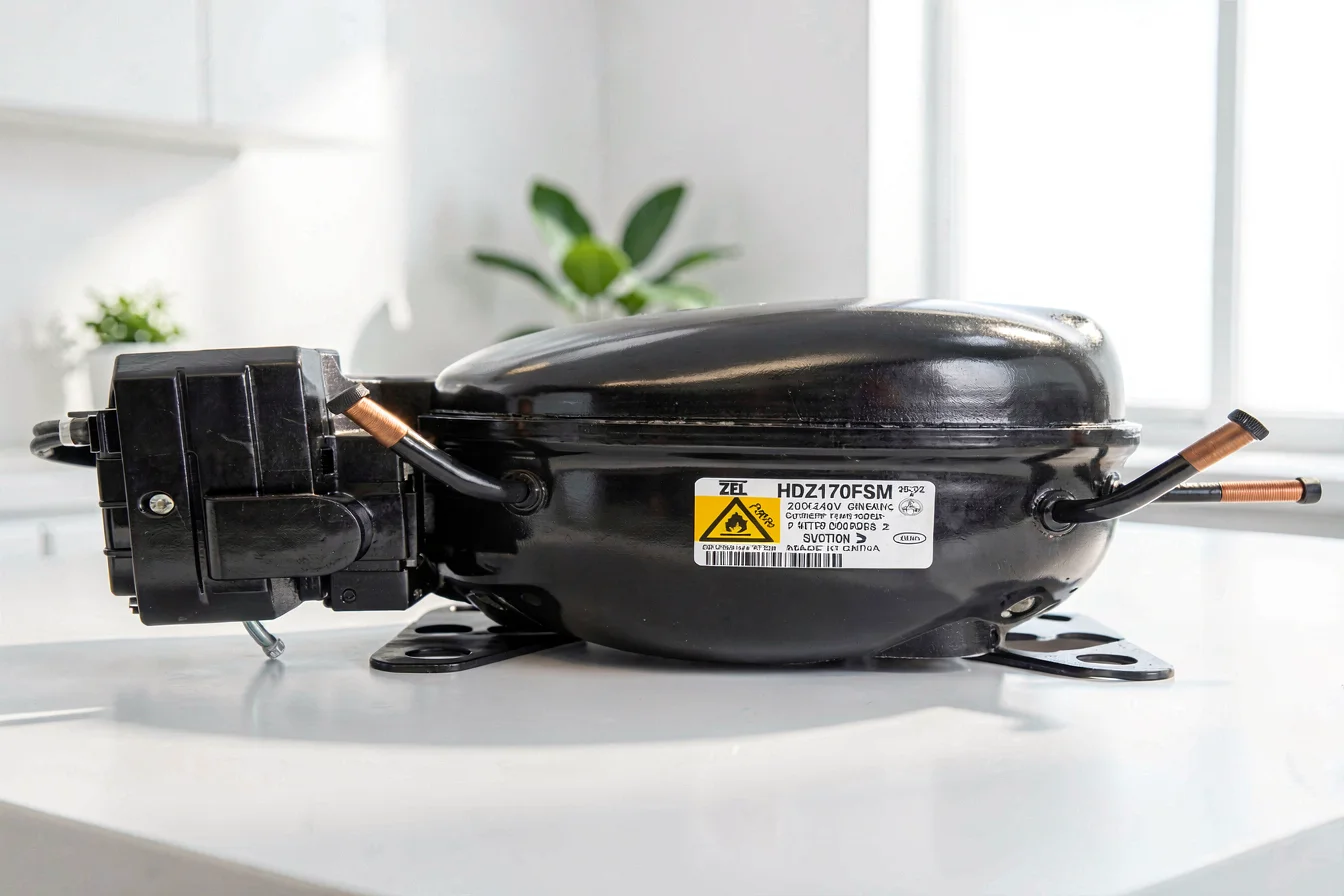 High-efficiency 240V refrigerator compressor