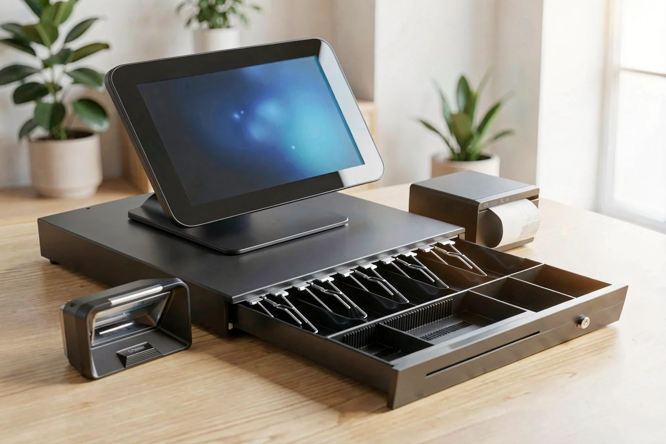 Spec-sensitive mobile POS device with keyboard