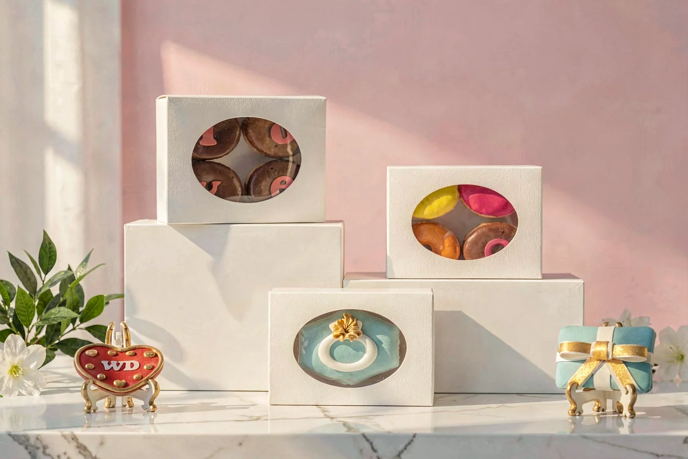 Gift-ready mini donut boxes