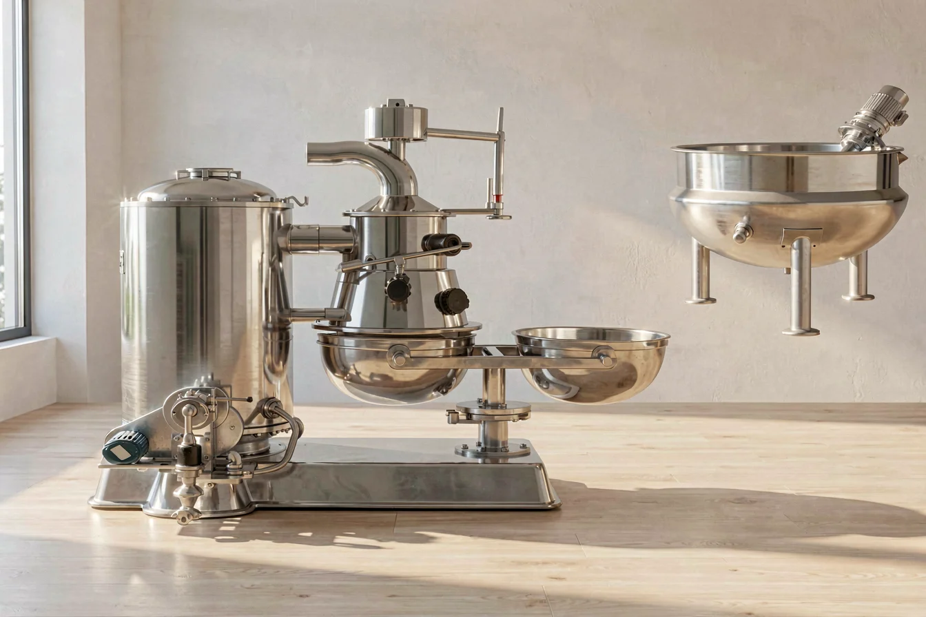 Automated vacuum cooker for candy machine