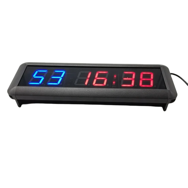 

Fitness Workout Timer Training Group 1.8 Inch 6 Digital Led Gym Wall Timer