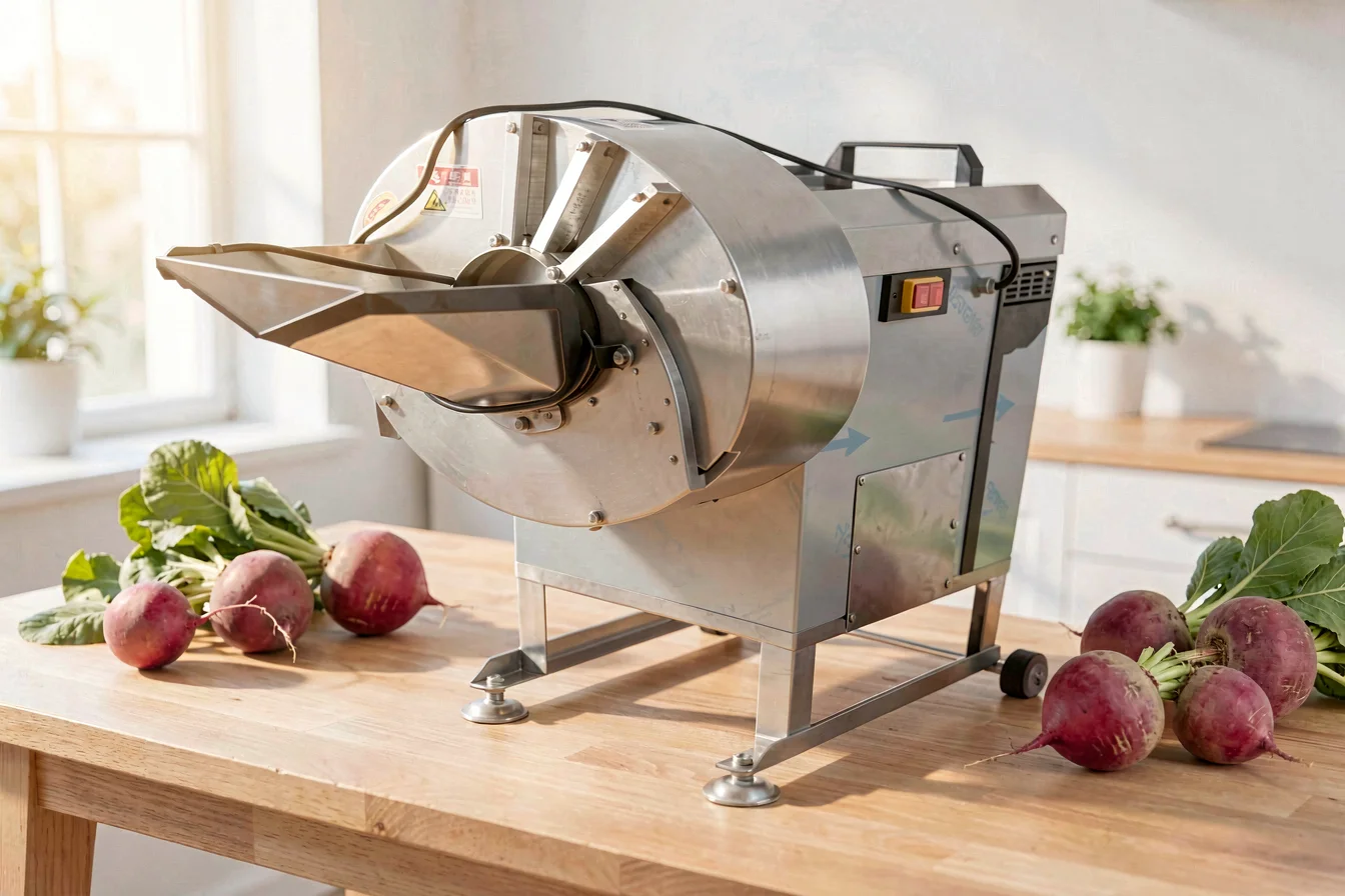 Commercial turnip cutting machine