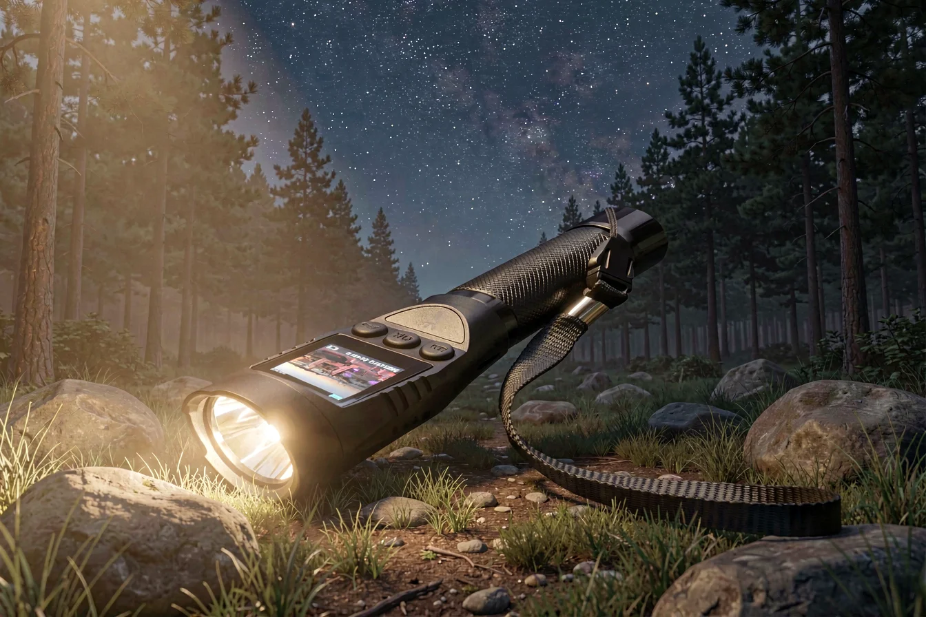 High-capacity LED flashlight voice recorder