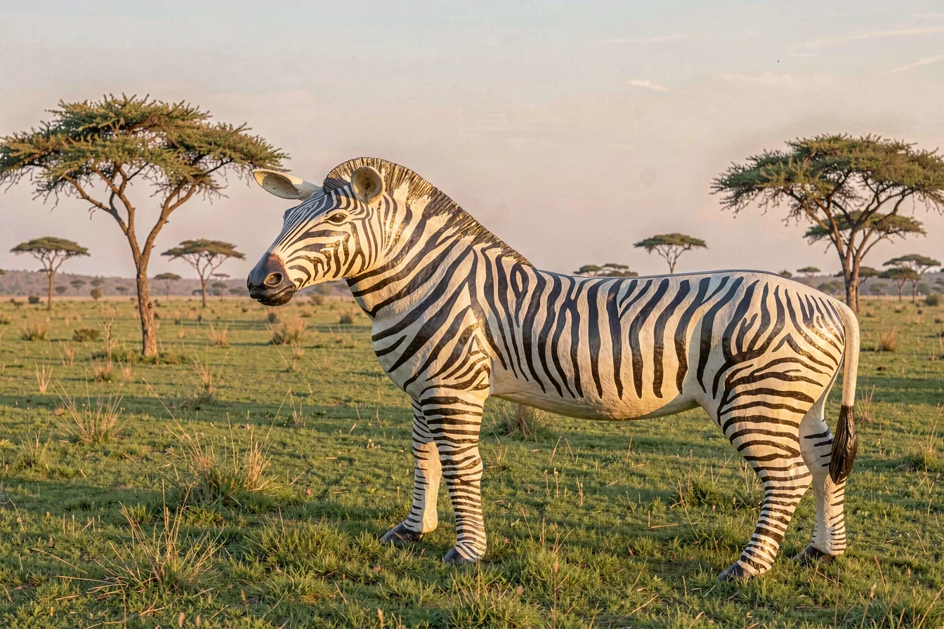 Best-selling life size zebra statue