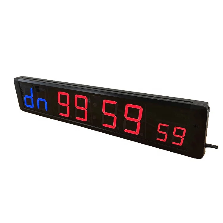 

4 Inch 8 Digits Large Digital Clock LED Crossfit Seconds Interval Timer Gym Boxing Timer