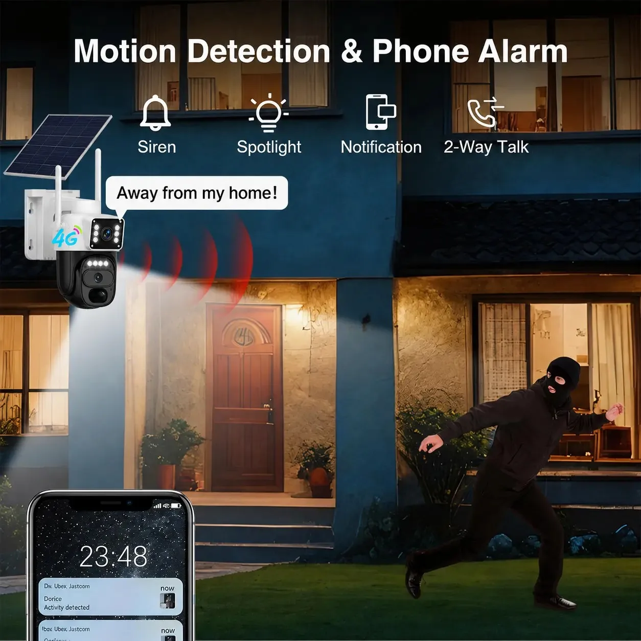 Motion detection alarm