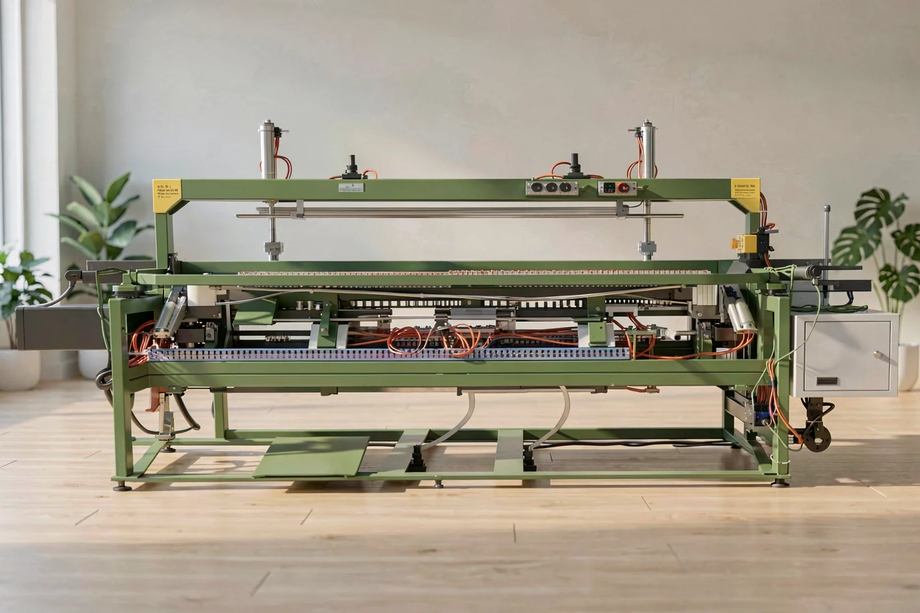 Ergonomic twisting fringe machine