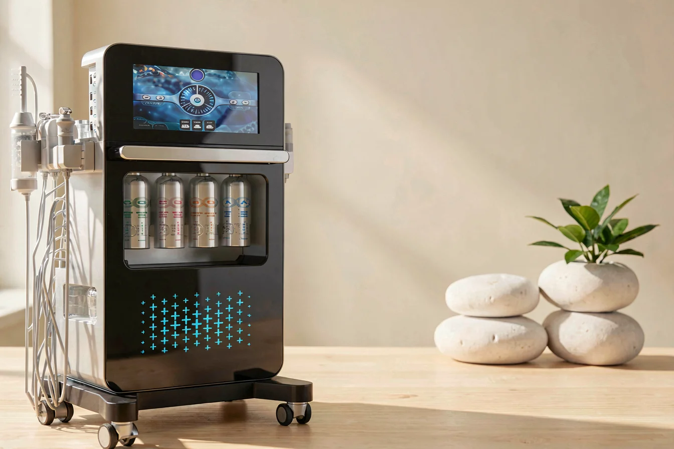 Multi-function hydrafacial machines