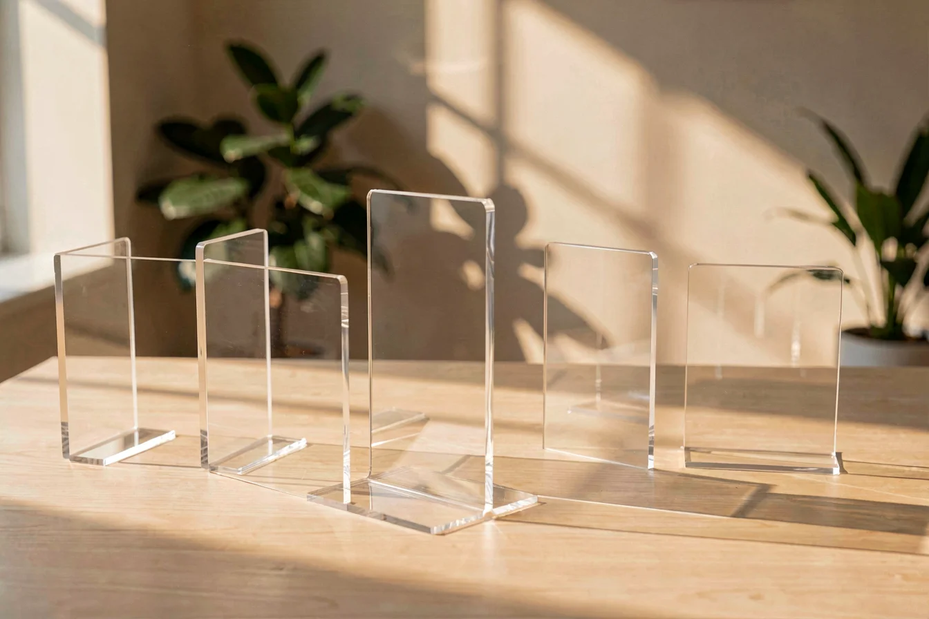 bulk 3 sided acrylic table talker
