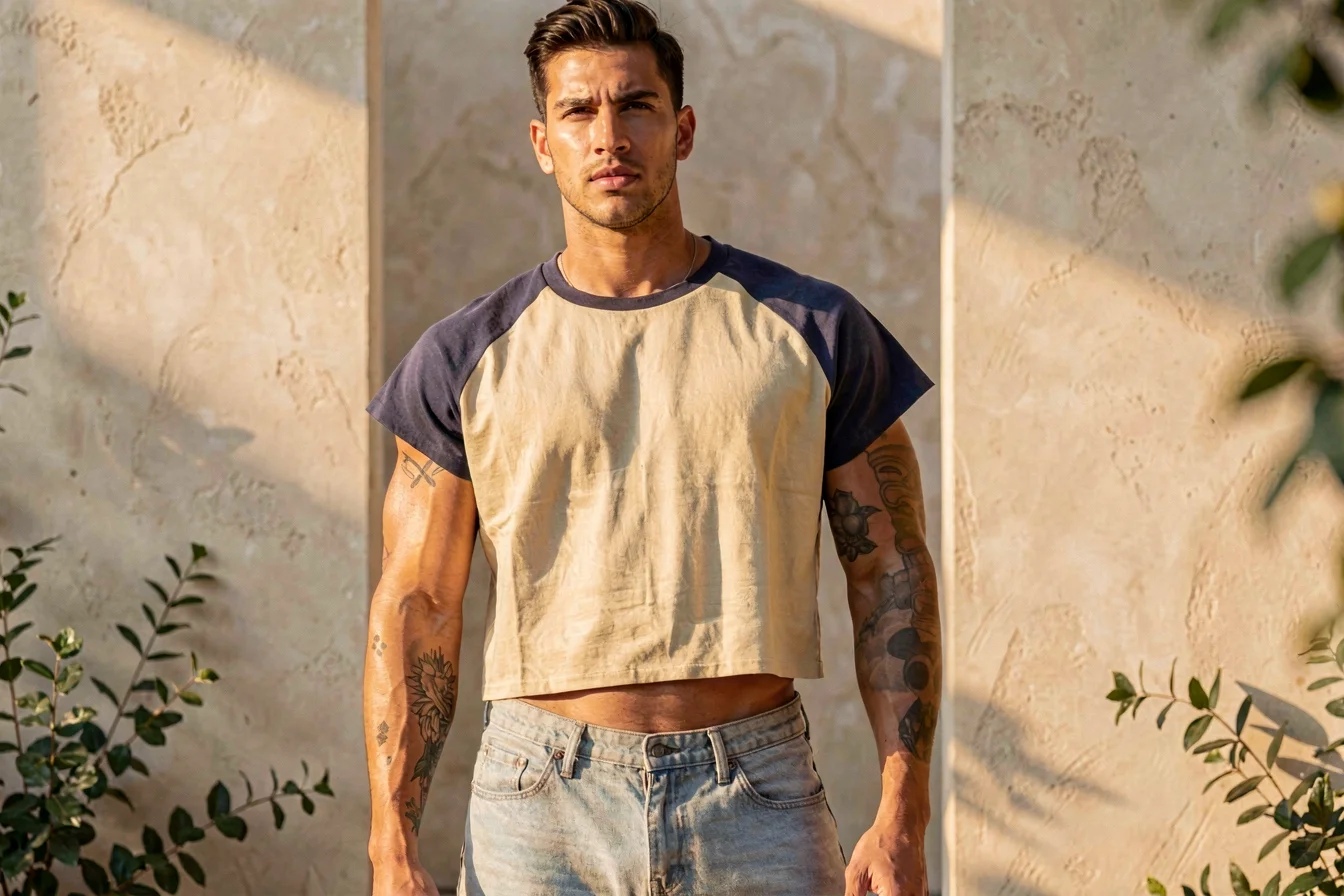 premium men's crop tops