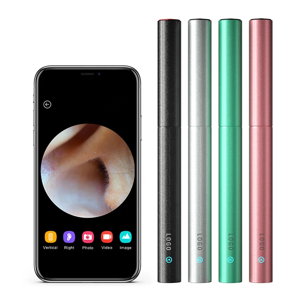 

bebird T5 C3 Blue Green remover endoscope camera iphone smart ear wax cleaner kit for kids ear safe otoscope, Pink black blue white