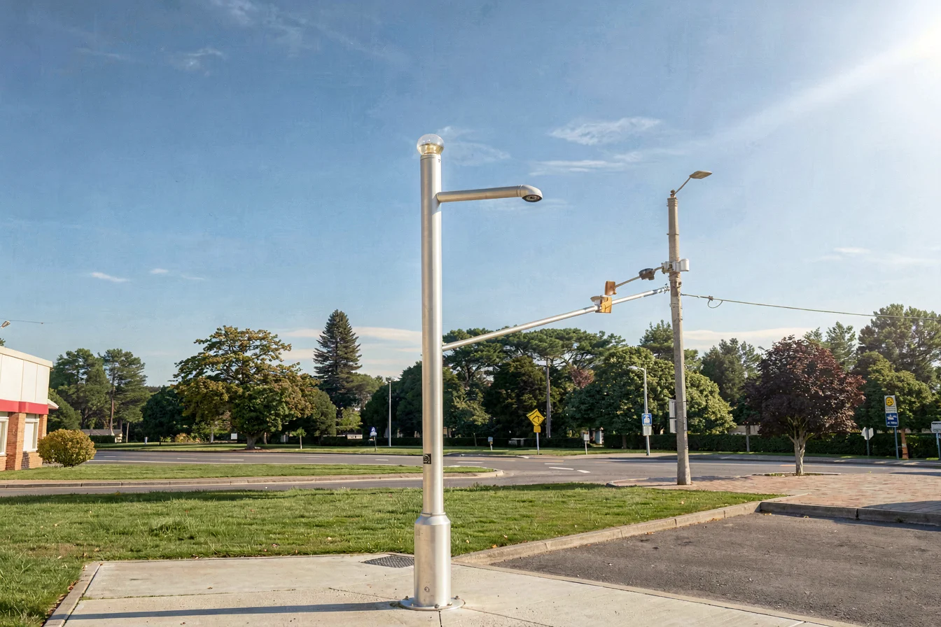 durable Telescopic CCTV Pole