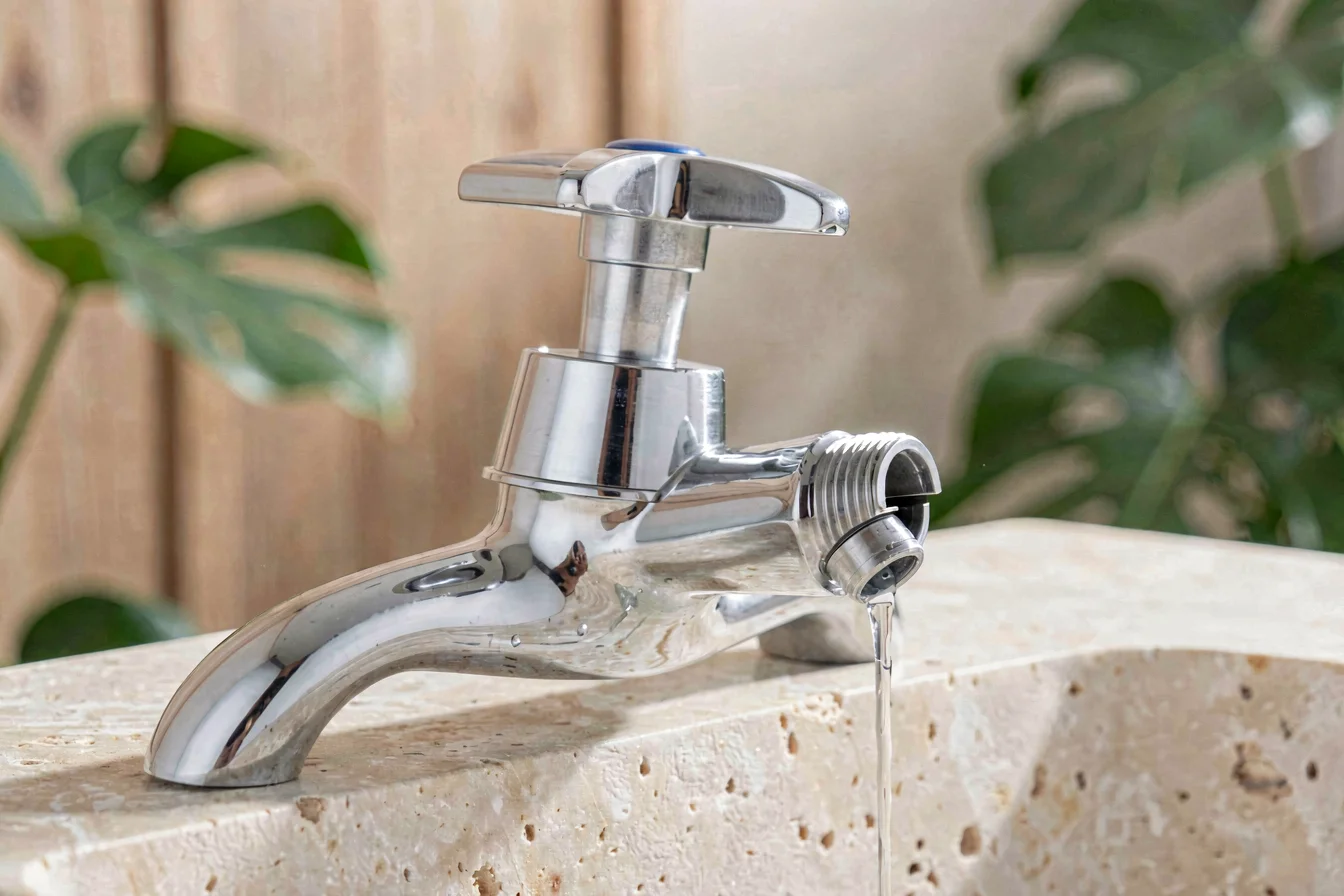 High-performance plastic basin tap