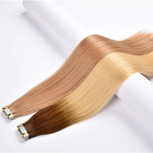

Ombre Injected Tape in Hair Extensions Blonde Balayage Seamless Human Hair Silky Straight Invisible Tape Weft Adhesive Wholesale