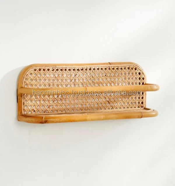 Hot Trend Rattan Arc Wall Shelf Handmade Buy Wall Shelf,Wall Mounted