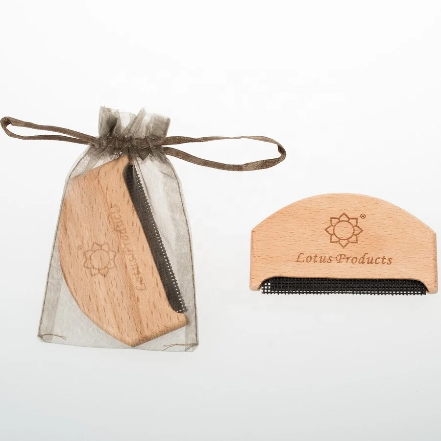 

Free shipping Blank No logo pouch full set plus with logo wooden Cashmere Comb, Natural