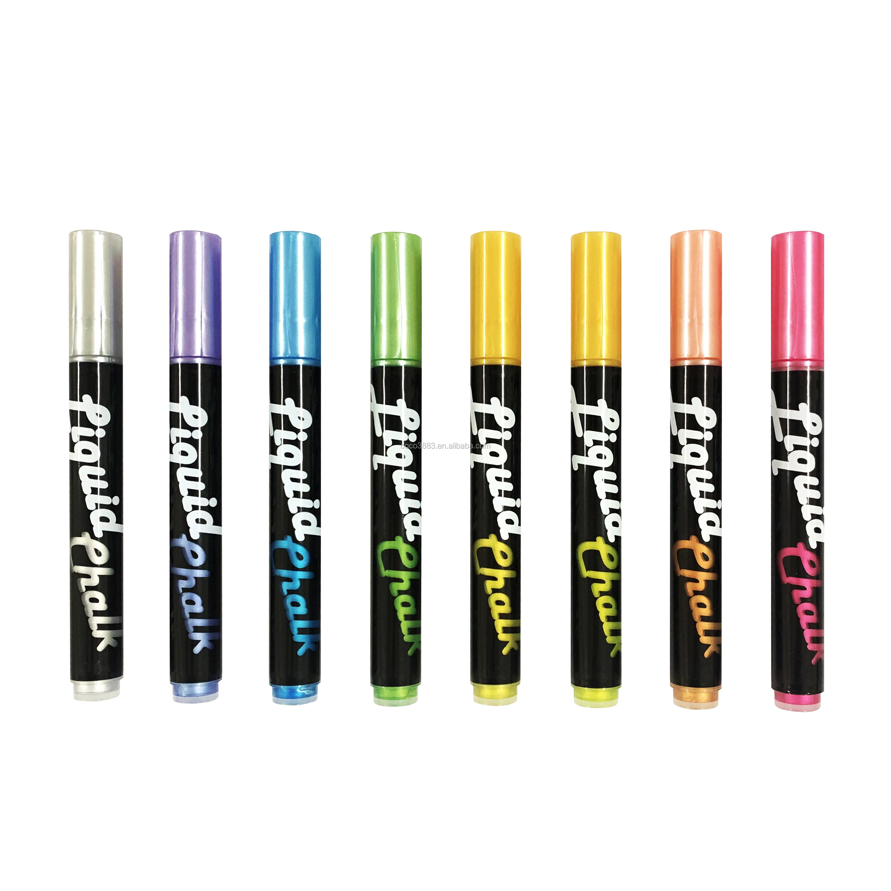 

Metallic Color Wet erase 3.5 MM Erasable Liquid chalk marker for non porous surface