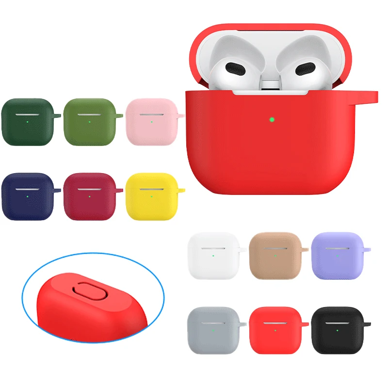 

Customized Wholesale Premium Waterproof Anti-Fall Soft Silicone Liquid Tpu Pc Tws Wireless Cover Case For Airpods 3 2 1 Pro