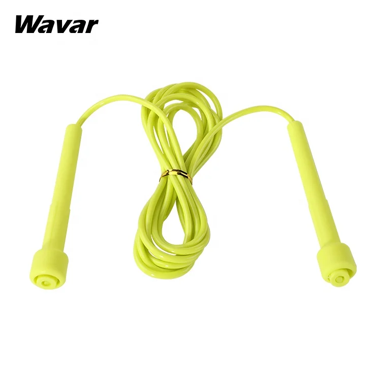 

Best sales pp skipping rope pvc plastic 10mm long handle jump rope, Blue, pink,, green, black