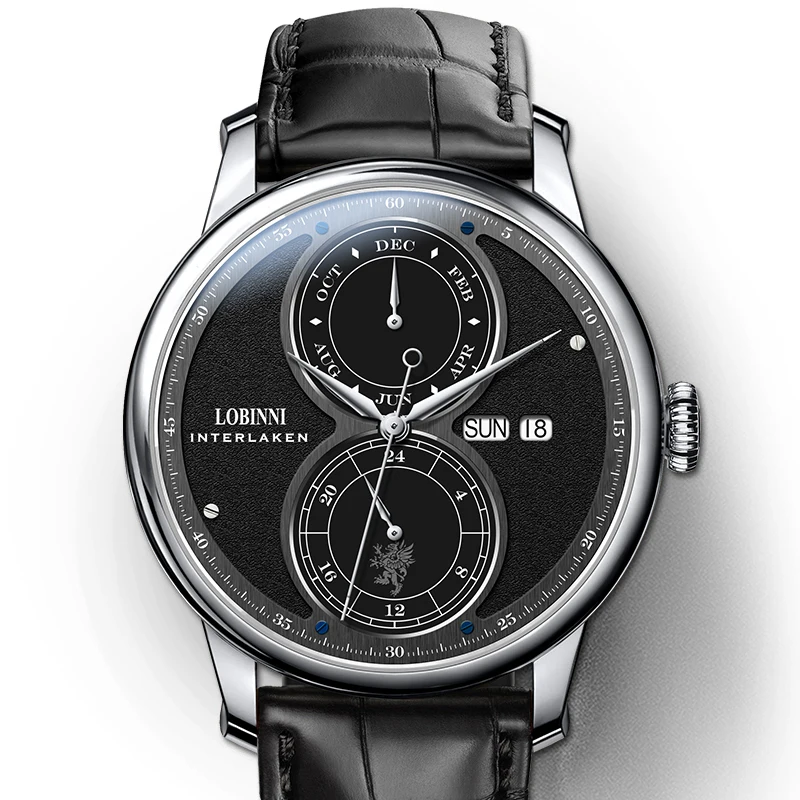 

LOBINNI Mechanical Mens Watches Relojes Hombre Big Dial ODM OEM Accept Wholesale Popular Designer Watch Manufacturer 2020 Men, 6 colors