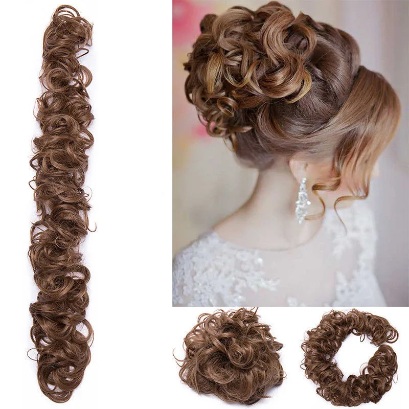 

VMAE 2020 Hot Selling Synthetic Twirl Scrunchie Long Wrap Around Updo Hairstyles Chignon Ponytails Article Hair