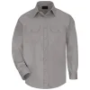 Fire Retardant Long Sleeve Twill Snap Front Cotton Shirt/ Left right pocket FR Cotton Shirt