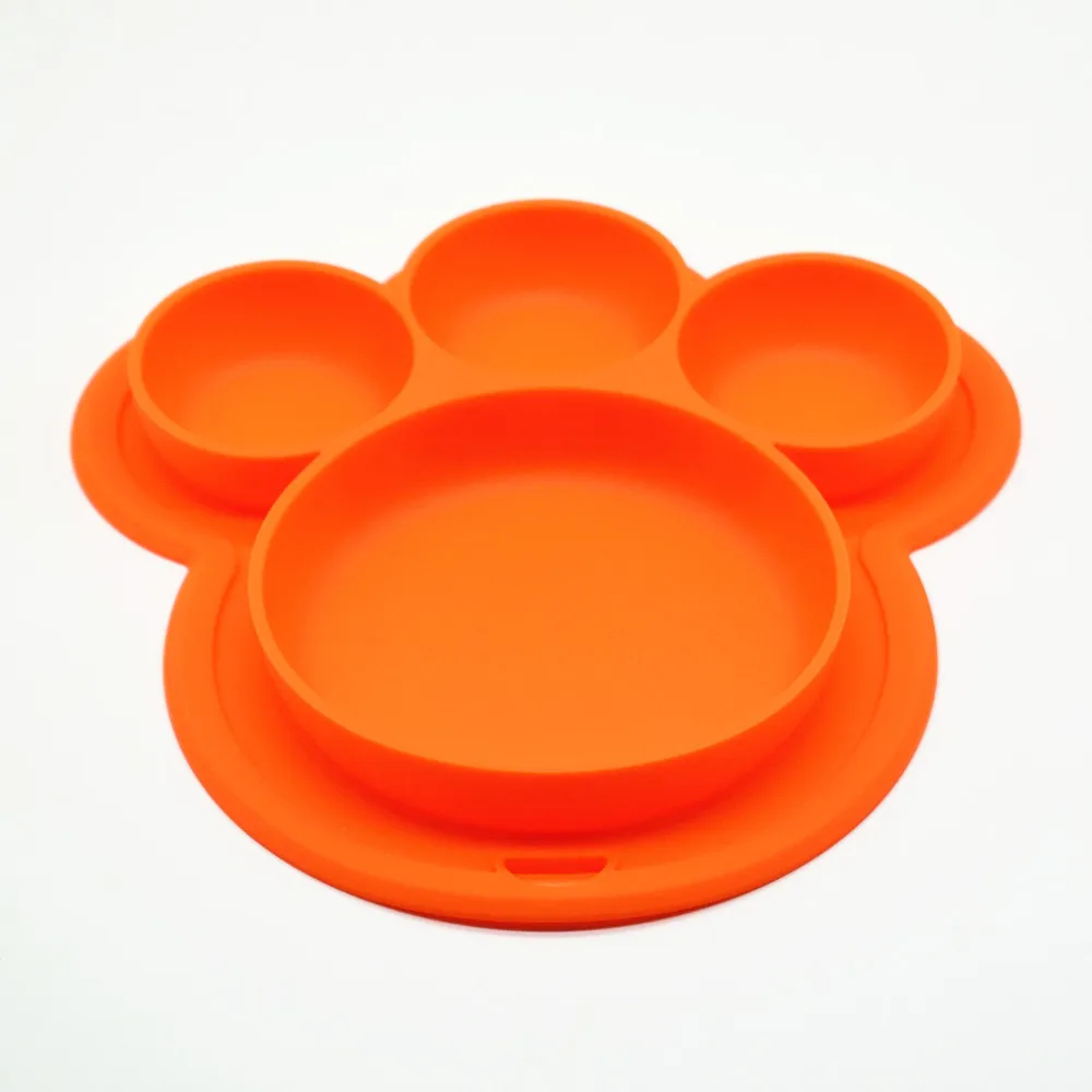 

Silicone Tableware Suction Bowl Feeding Divided Bowls And Plates BPA Free Baby Plate