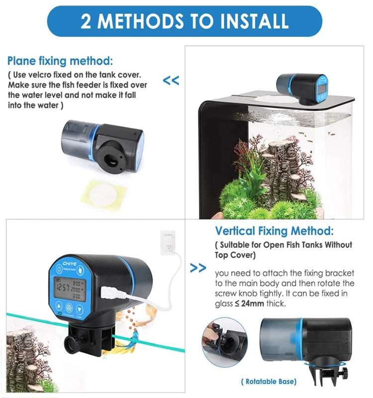 Cy-059d Digital Display Multiple Time Auto Smart Control Fish Feeder ...