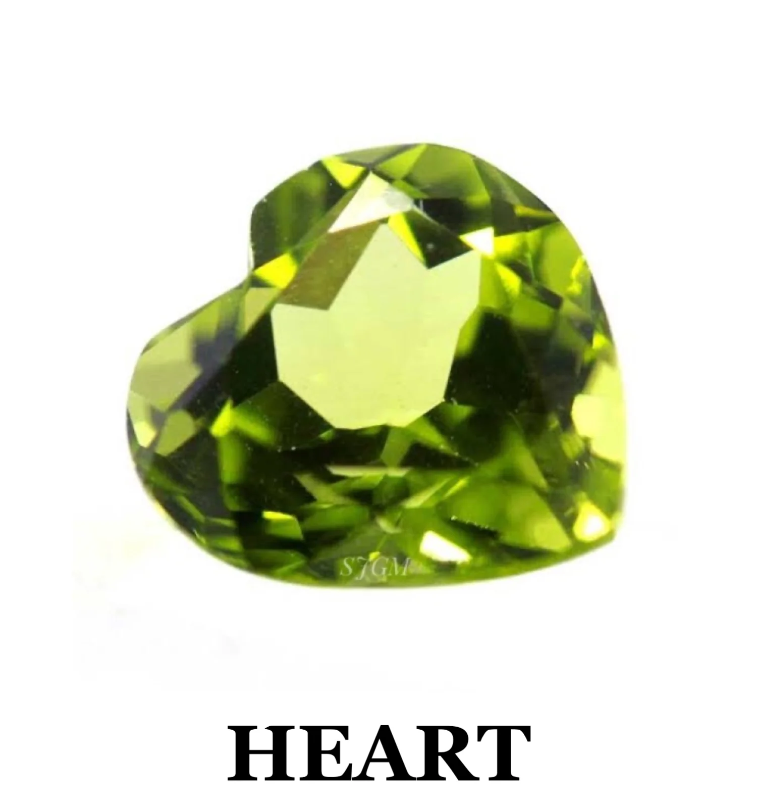 Faceted Round Natural peridot 4 mm main taillée et polie 