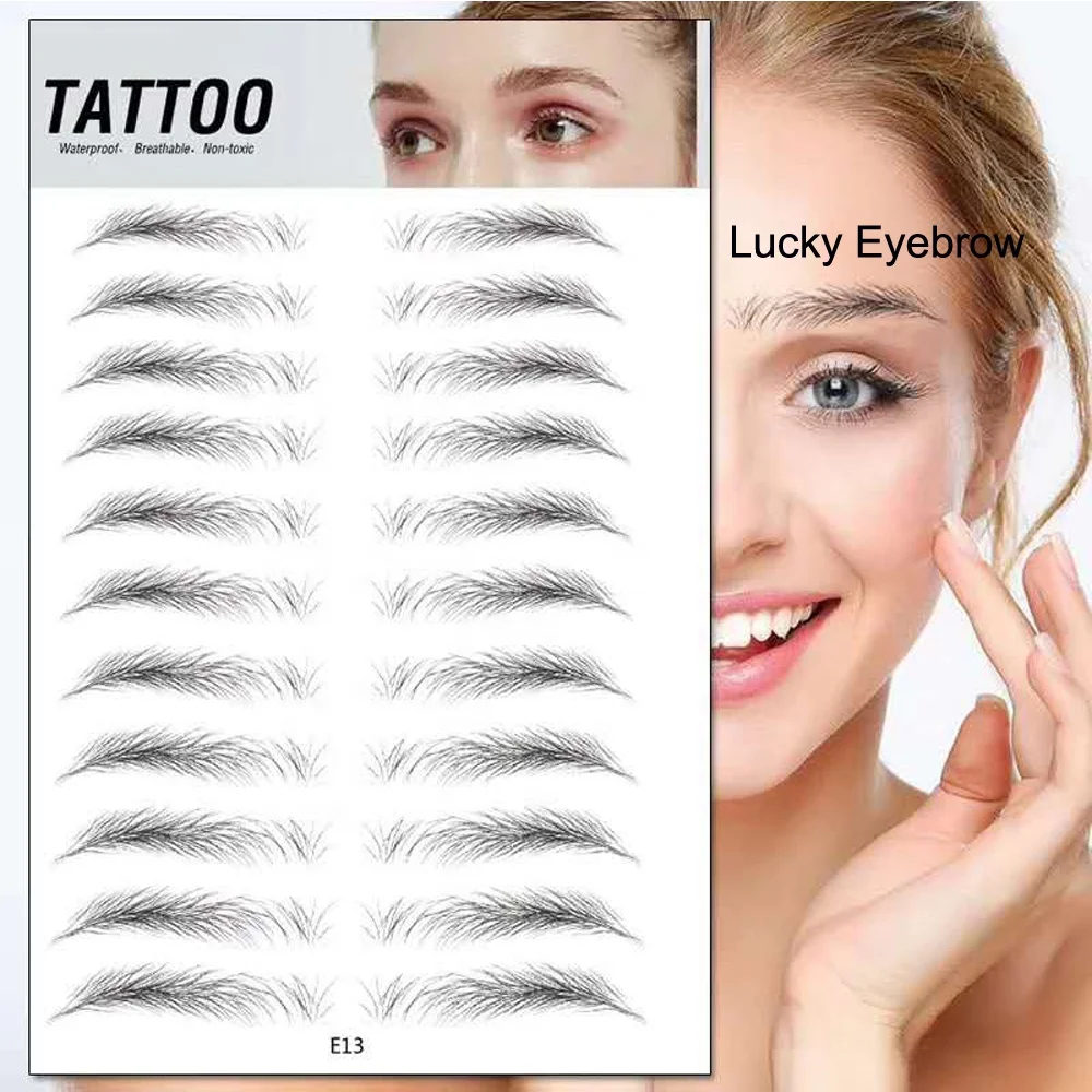 

Lushcolor New Arrival Eyebrow Stamp Sticker Brow Stamp For Microblading Practice or Permanent Makeup Training, White