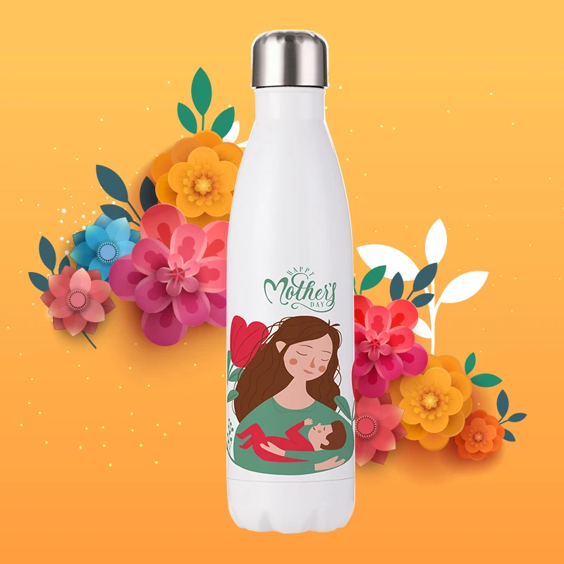 

2020 PYDLife Mother's Day Gift Stainless Steel Sports Bottle, Colored