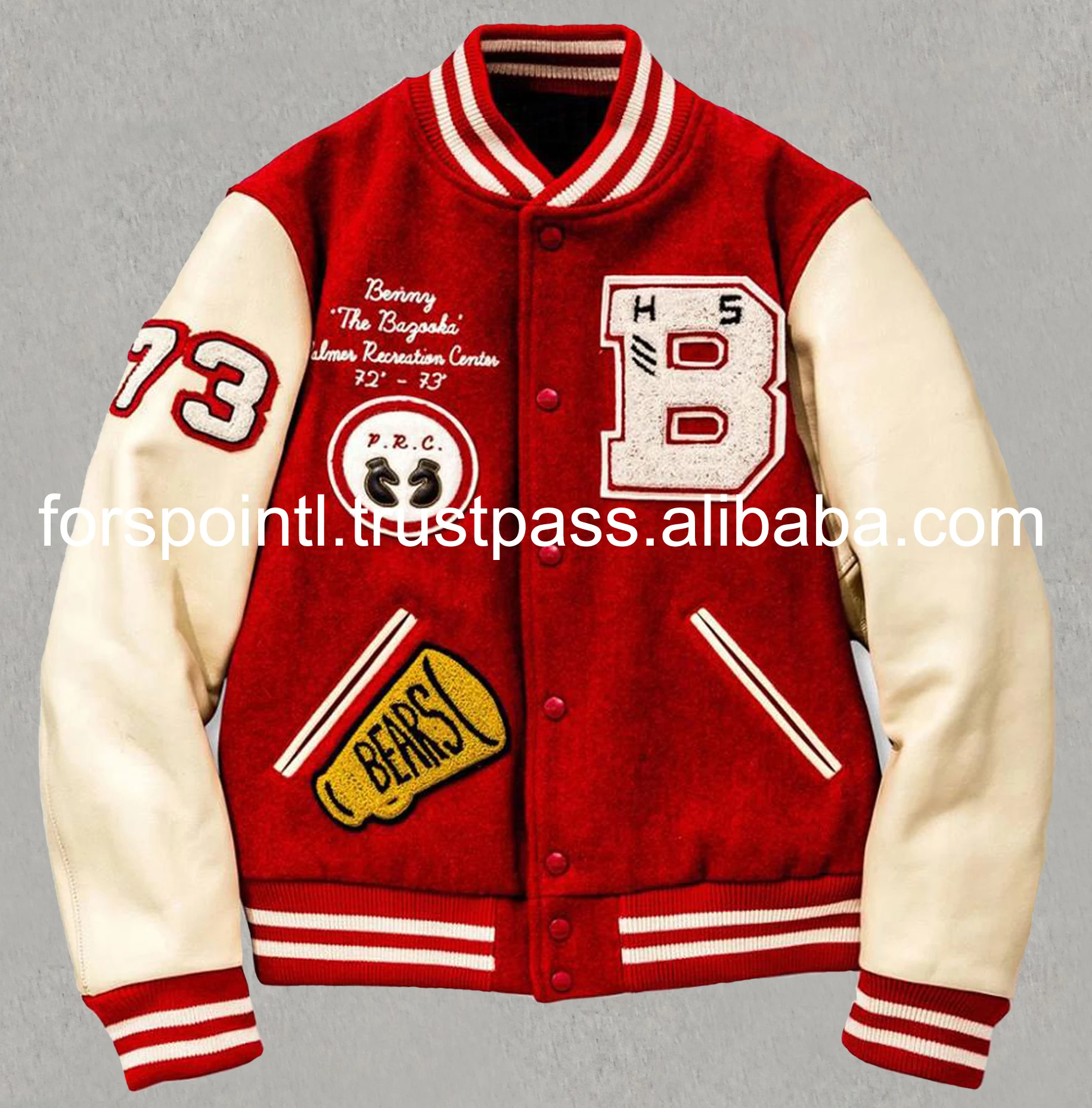 Custom Color Design Varsity Jacket New Fashion Leather Arms Varsity