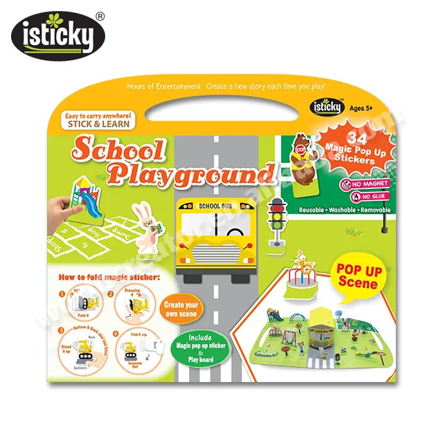 
Custom 3D Scene Game Kids Fun Pop Up Books with Stickers 