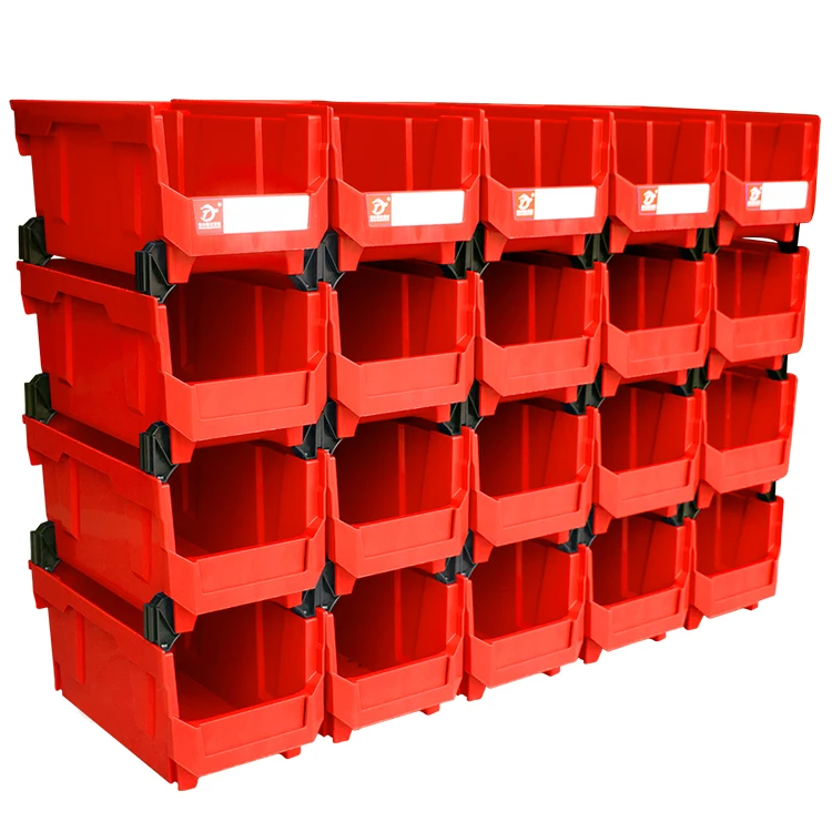 Strong Weight Capacity Warehouse Spare Parts Bin And Plastic Stackable