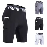 

Shorts Fitness Quick Drying Fitness Shorts With Pockets Men Compression Gym Sporting Tight