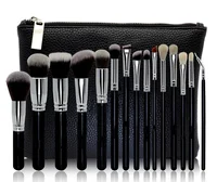

Feiyan 15pcs High Quality Synthetic And Goat Hair Custom Logo Cosmetic Makeup Brushes Set With PU Bag