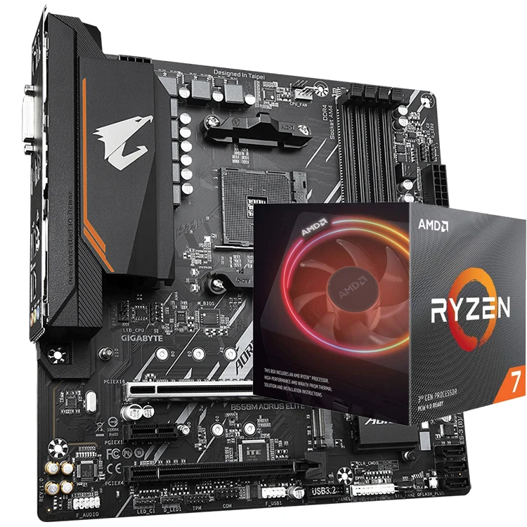 

GIGABYTE B550M AORUS ELITE MicroATX Gaming Motherboard with AMD AM4 Socket B550 Chipset Support Ryzen 5 7 9 Series Processor