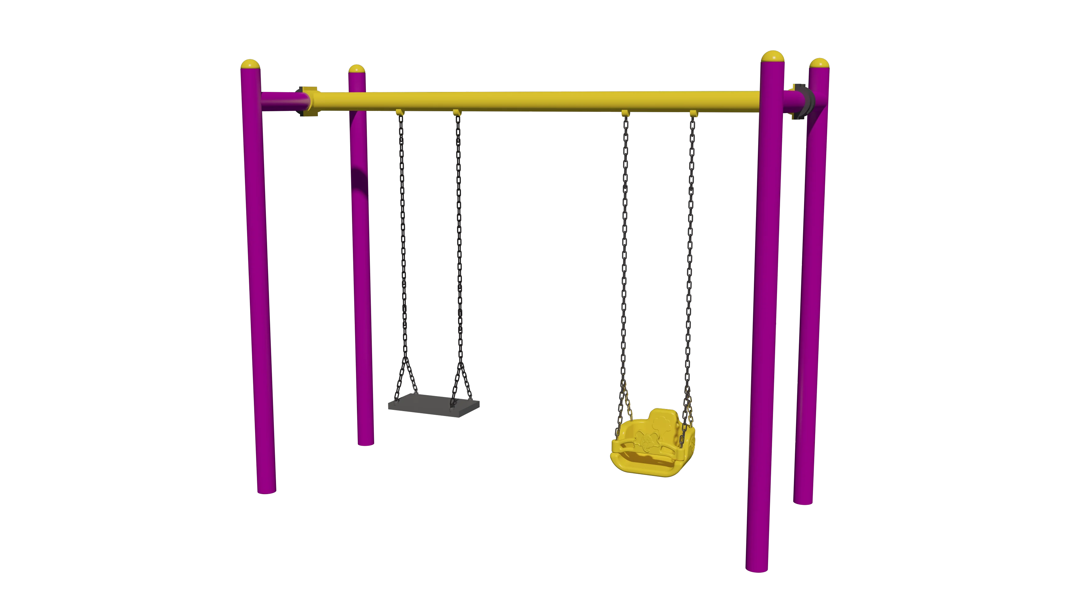 High Quality Steel Double Swings Outdoor Swing Sets Soft Playground Buy Soft Playground Metal Swing Sets Adults Outdoor Swings For Adults Product On Alibaba Com