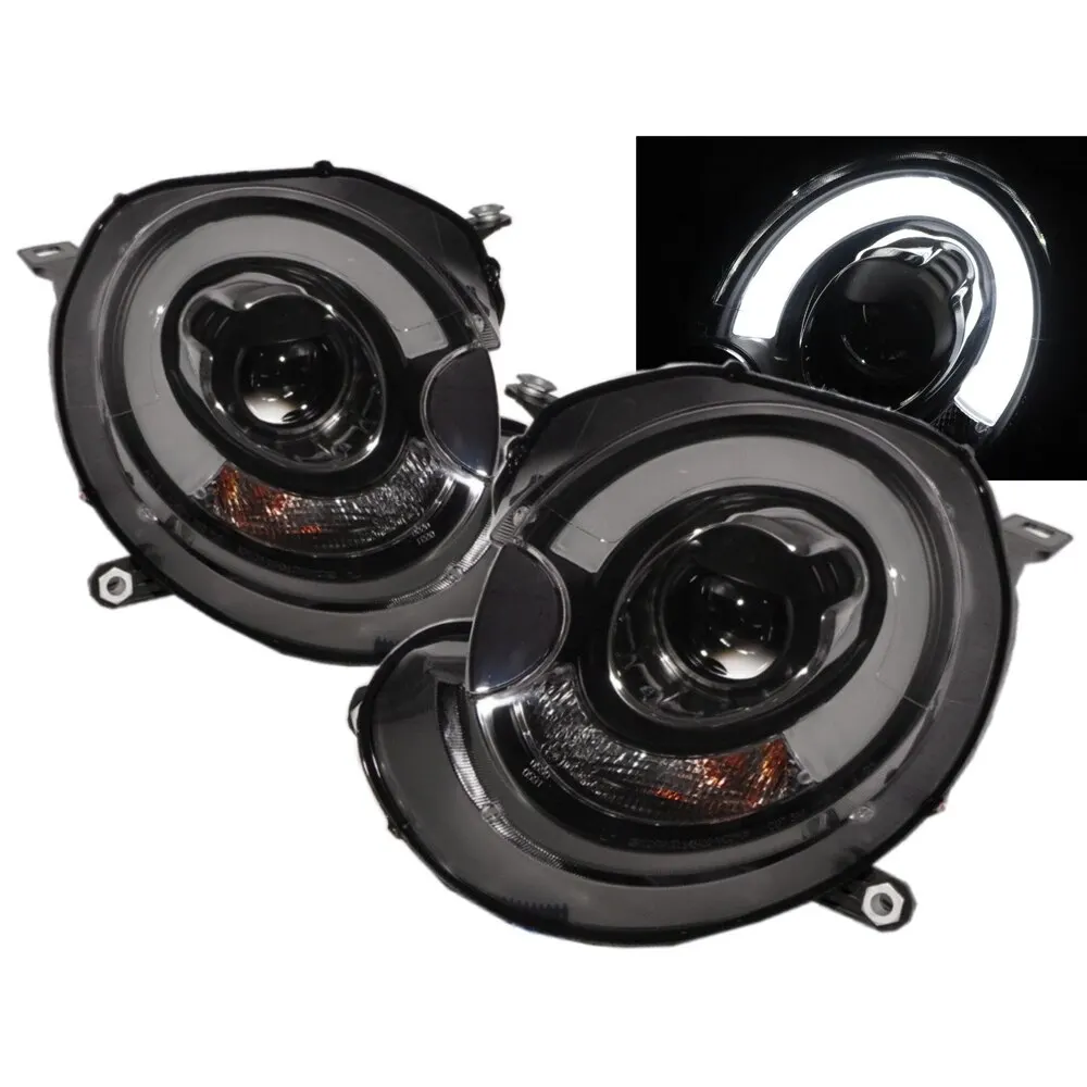 

R52 R55 R56 R57 R58 R59 2006-2013 Halogen Project Headlight BK for MINI LHD