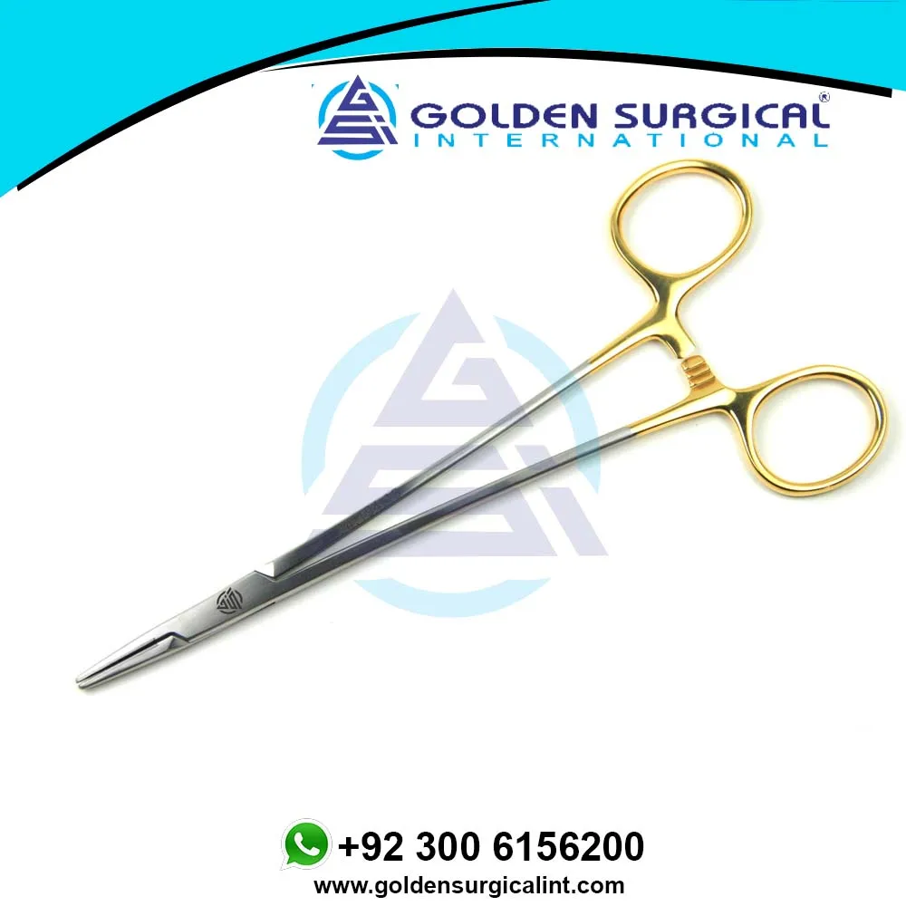 Tc Needle Holder With Gold Handles Top Quality Needle Holder Dental
