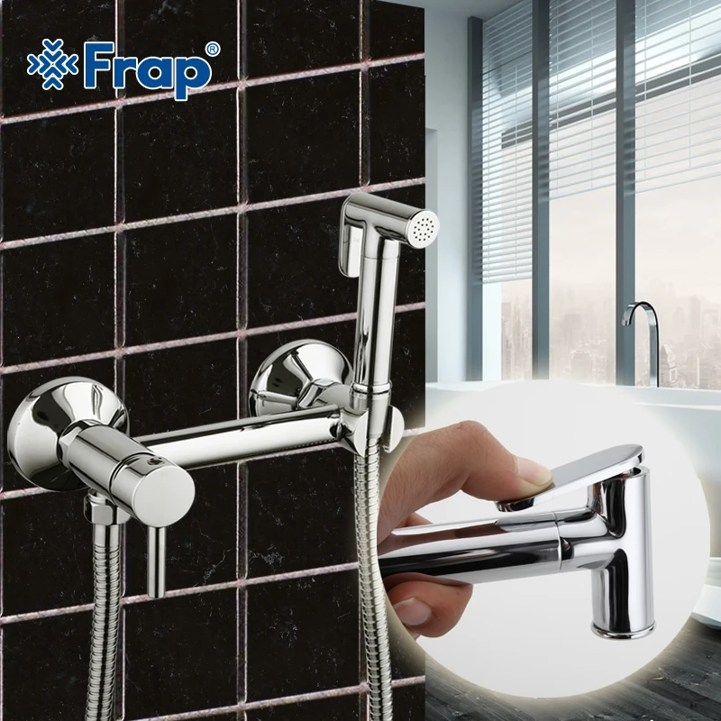 
Brass Faucet Handheld Toilet Bidet Sprayer Set 